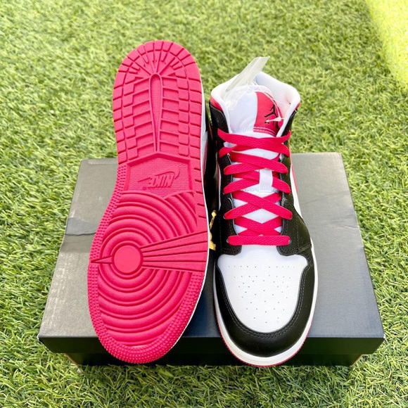 Nike Air Jordan 1 mid GS Very Berry - Picture 4 of 4